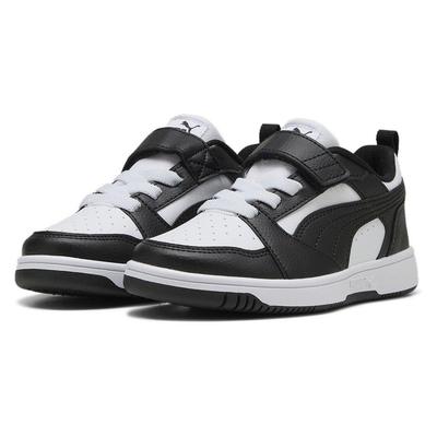Sneakers White-Puma Black Puma Rebound V6 Kids