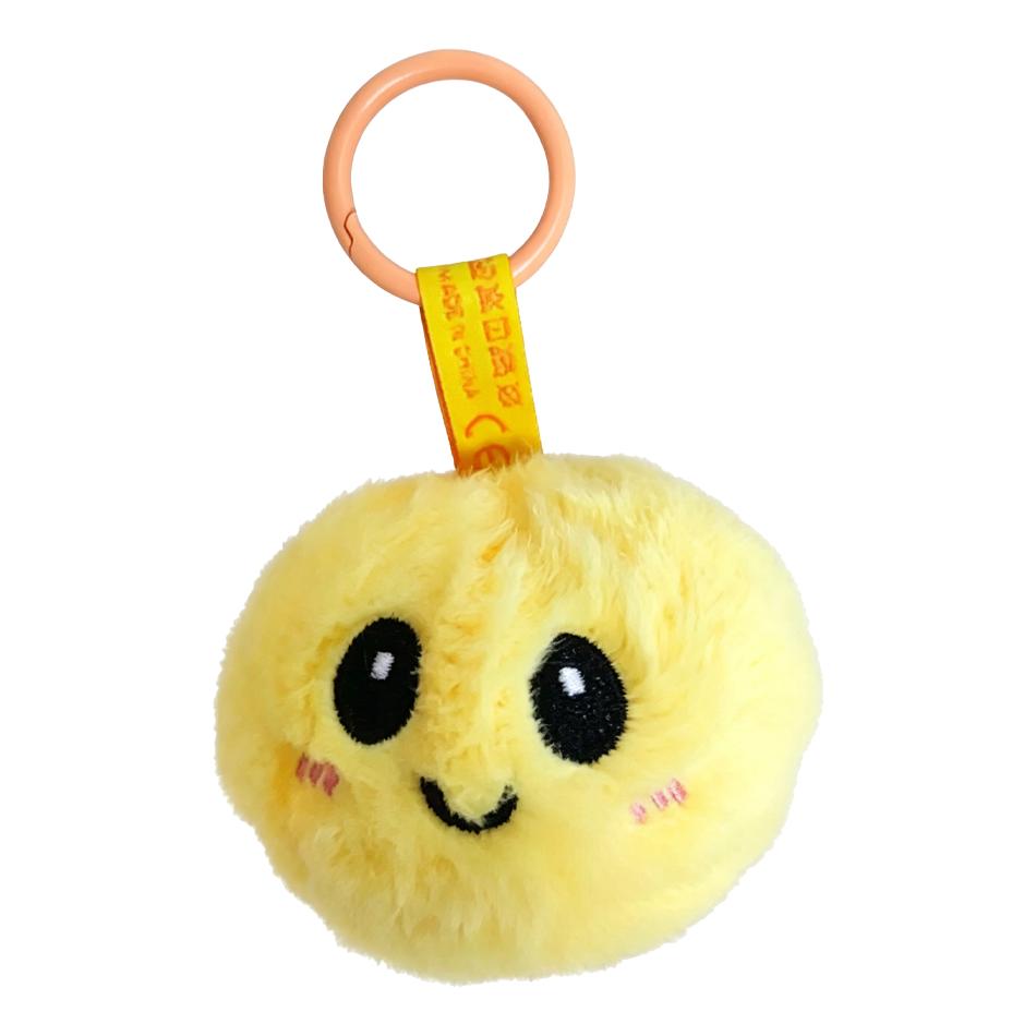 

Cute Kawaii Steamed Bun Keychain Multi Color Optional Lovely Bag Pendant Key Ring For Kids Accessories жовтий
