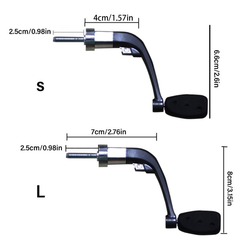 Power Handle Fishing Rod Reel Crank Rocker Arm Replacement Handle Grip Fishing Reel Crank Rotary Knob Handle
