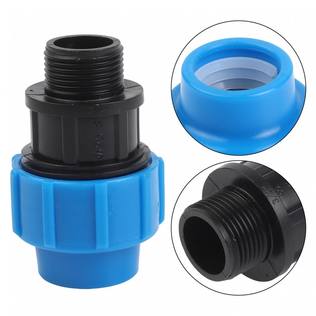 Schwarze Wasserrohrfittings Hochwertiger Außengewinde-Adapter