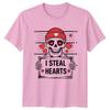 I Steal Hearts Skeleton Valentines Day Love Unisexs TShirt Unisexs Tee Graphic Top