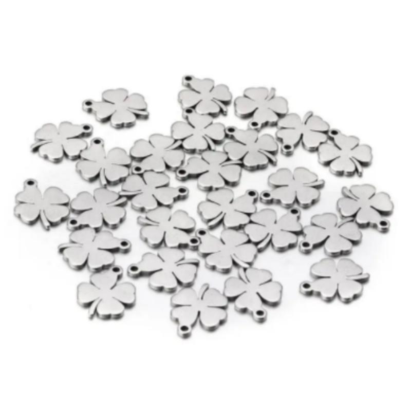 10pcs Stainless Steel Small Charms Star Moon Flower Butterfly Heart Pendant Charms For Jewelry Making DIY Bracelets Necklace