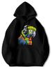 [User Name]'S And [User Name]'S Colorful Parrot with Headphones Hoodie - Warm Fleece Pullover Sweatshirt Long Sleeve Winter Coat M