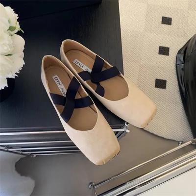 Ballerinas Woman 2024 Soft Summer Shoes Ladies Ballet Retro New Mary Janes Retro Woman Shoes Ballet Flats Soft Ballerinas New Su