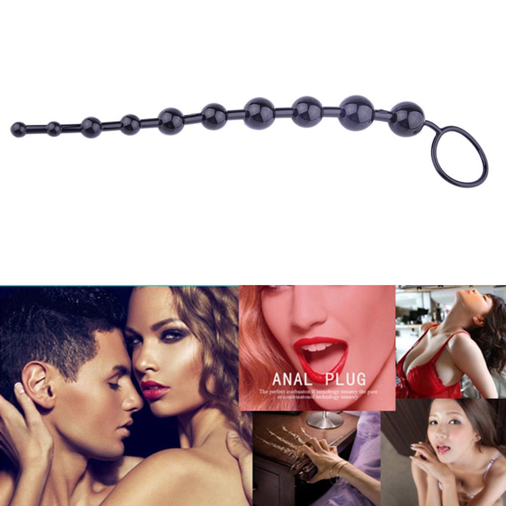 Unisex Plug Stick Flirting Masturbator Beads Anal Sex Pull Toy