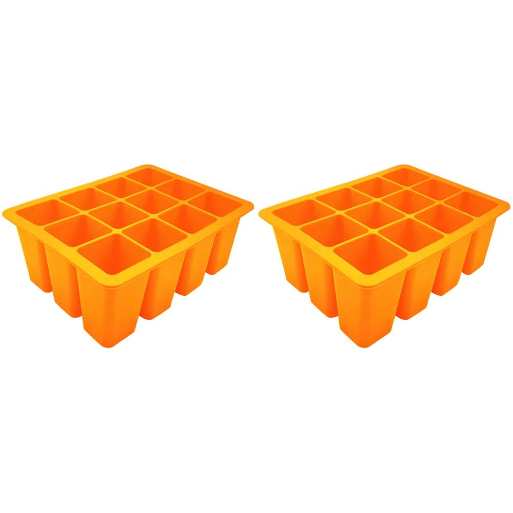 3-1PC Silicone Seed Trays 12 Holes Cell Propagator Growth Thickening Seedling Start Growth Tray For Greenhouse Seed Starter Tray