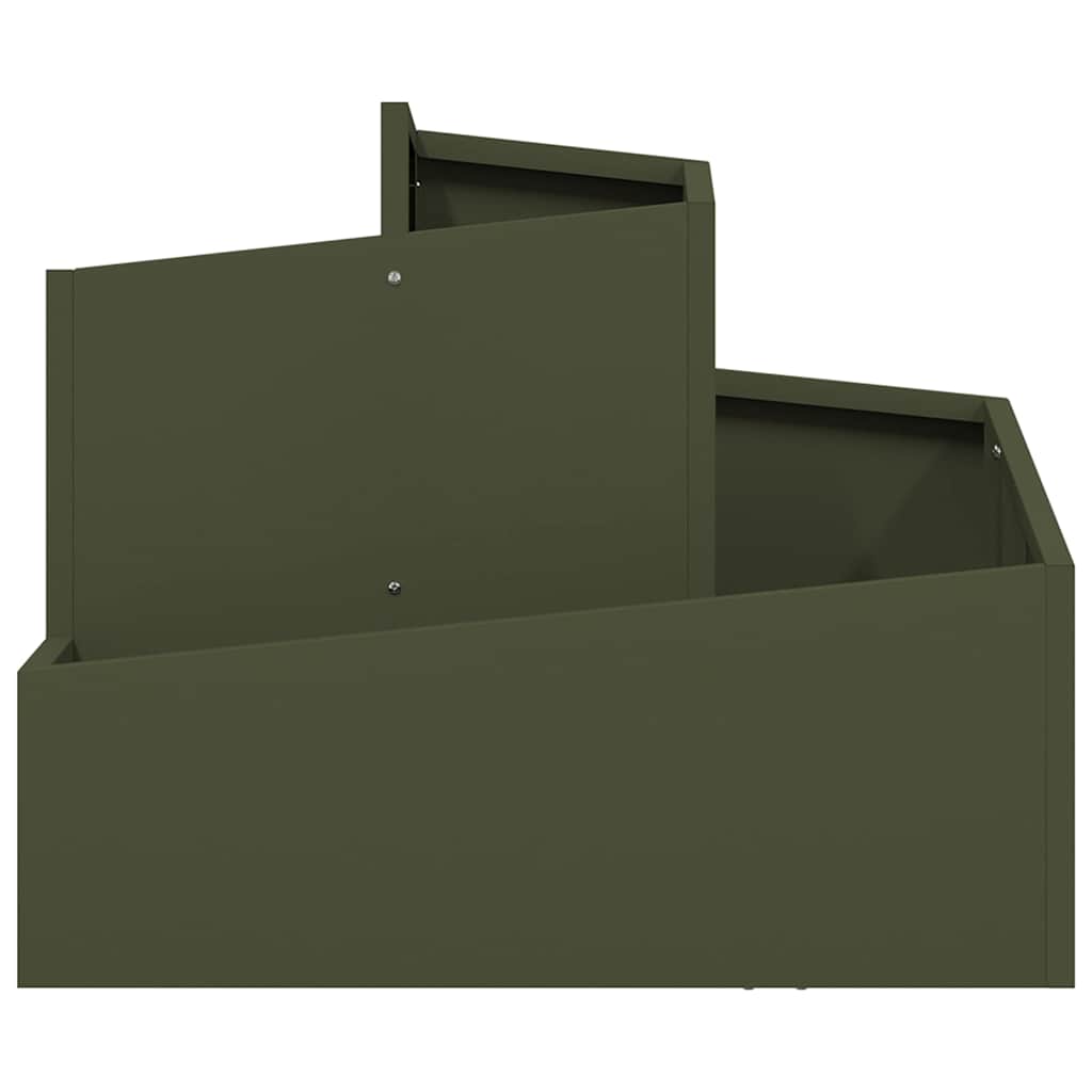 Garden Planter Olive Green 60 X 60 X 50 Cm