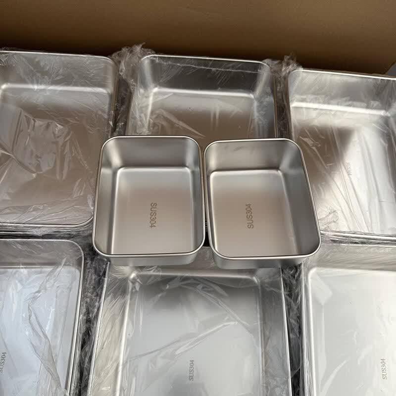 Stackable Stainless Steel Food Prep Tray