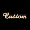 Atoztide Personalized Customized Brand Logo Names Pendant Necklace Stainless Steel Thick Chain for Men Women Jewelry Gift