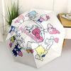 1pc Sanrio Characters Around the World Umbrella with Plastic Handle,Suitable for All Seasons Home Travel Outdoor UmbrellaSanlio286