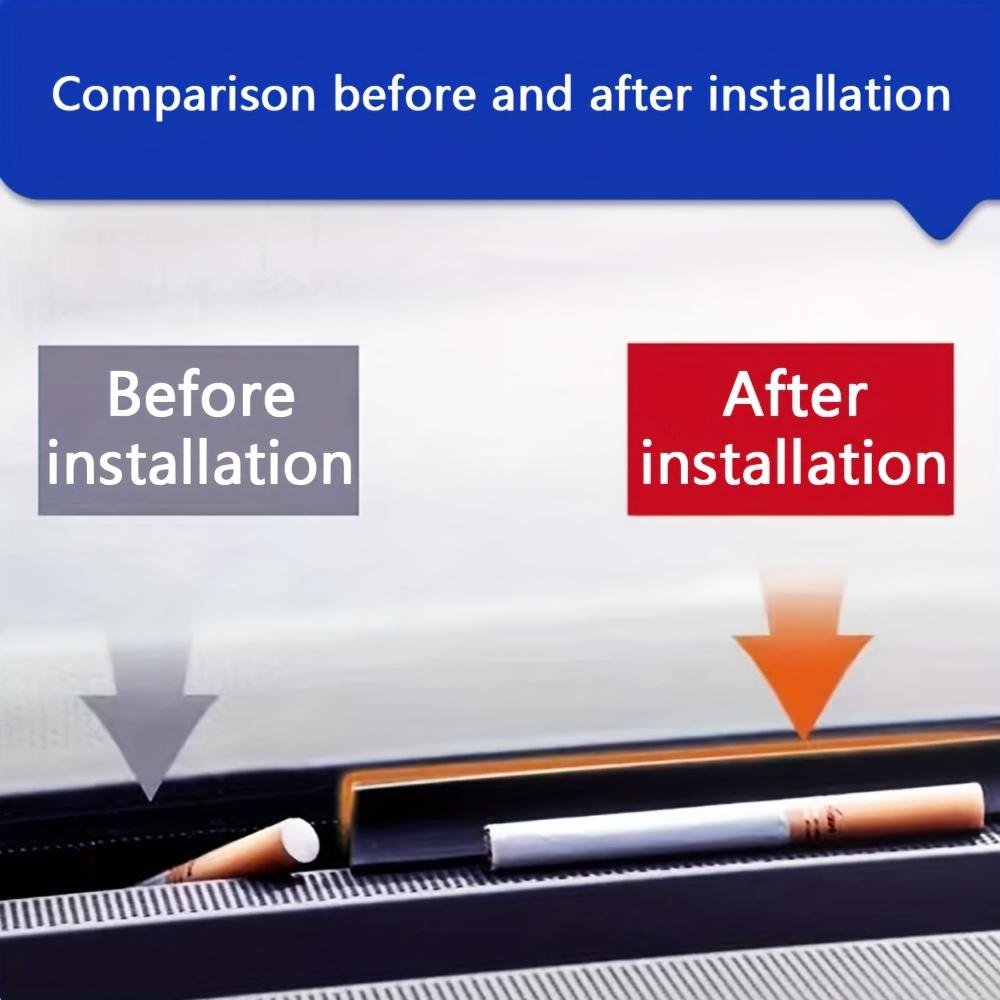 1.6m Car Dashboard Sealing Strip Noise Sound Insulation Rubber Strips Front Windshield Gap Strip Auto Universal Seal Accessories