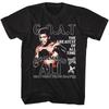 Tricou Bărbați Muhammad Ali GOAT Cel Mai Mare Campion Box 100% NOU Bumbac Negru Tricou Unisex