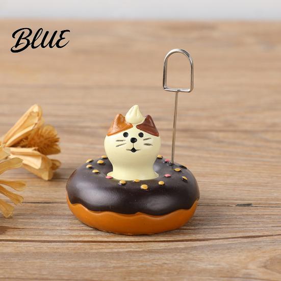 Business Card Holder Memo Holder Resin Cartoon Animal Paper Photo Clip Stand