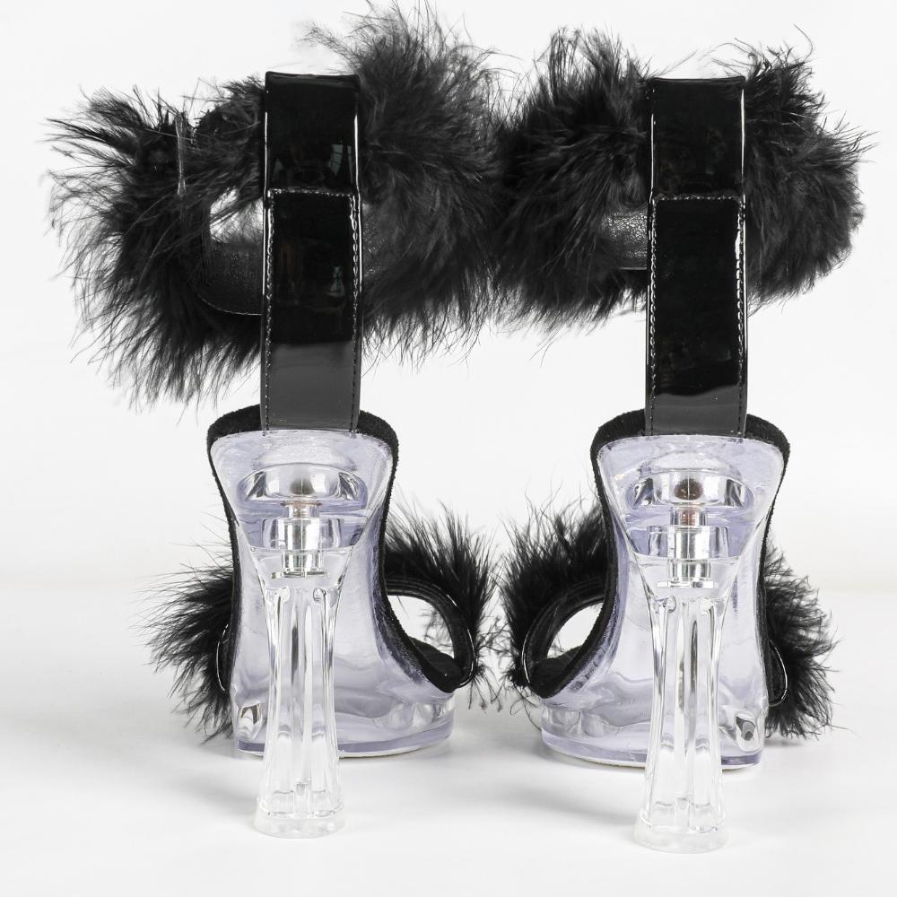 Catwalk Model 12CM Stiletto Platform Sandals Sexy Transparent Summer Party Women Footwear LFD-198711-Q2