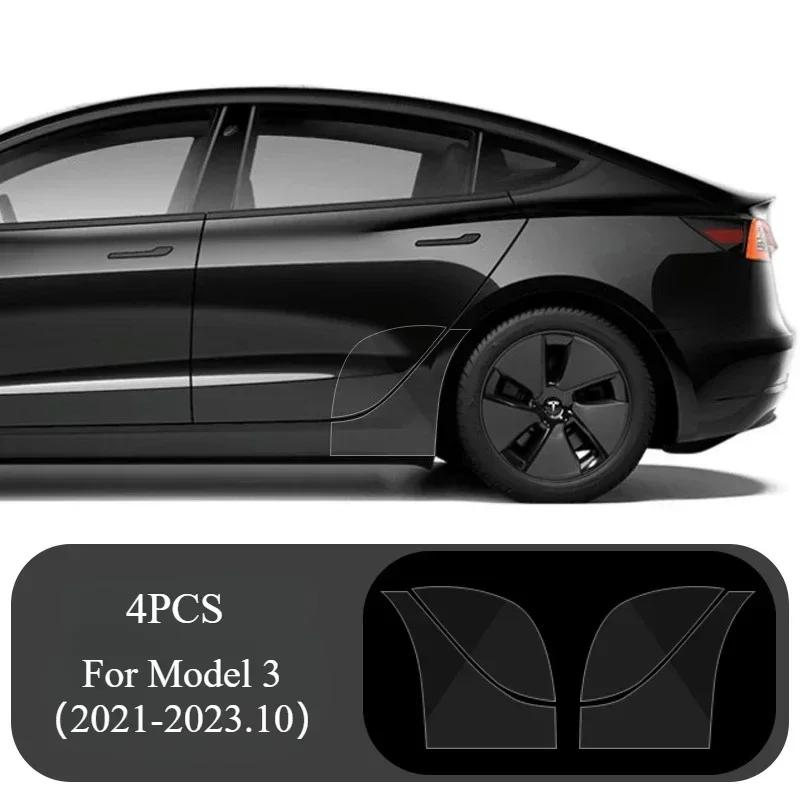 Car Body Protective Film for Tesla Model 3/Y/3+ 2024 TPU Transparent Film Front Rear Door Extended Invisible Car Clothing Set