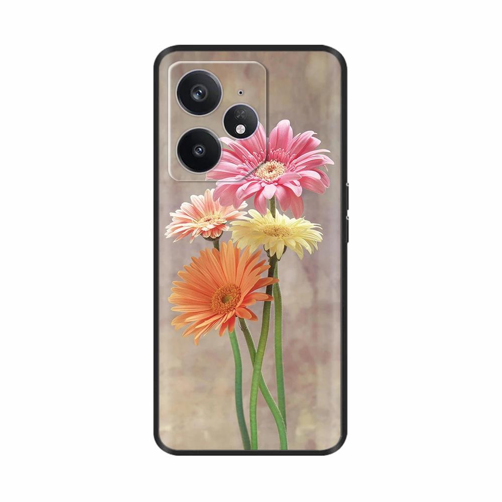 Für Realme Neo 7 Hülle Blume Vogel Weiches Silikon TPU Handyhülle Funda Für Realme Neo7 Abdeckung Realmi Neo 7 Hülle Handy Tasche Schalen