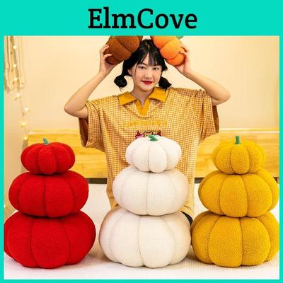 Cute Plush Pumpkin Pillow For Halloween And Home Decoration Soft And Skin-friendly Fabric
