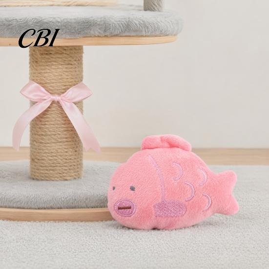 Cat Catnip Toy Toys, Plush Ocean Toys for Cats, Shark Fish Ray Shapes Interactive Kicker, Natural Filled Soft Chewing Teething Stress Relief,