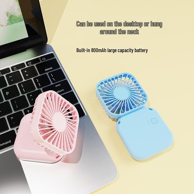 Portable Mini Folding Desktop & Handheld Fan for Office & Outdoor Use