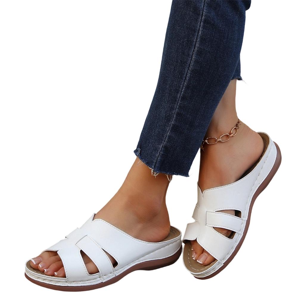 Women's Fashionable Casual Plus-Size Slide Sandals