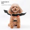 Woobulsland Halloween Katze Geist Kostüm und Hund Fledermaus Flügel Filz Haustier Party Verkleidungs Set 2 Stile