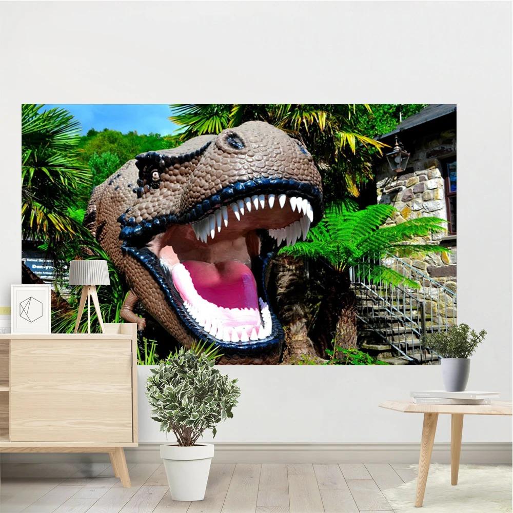 Парк динозавров Динозавр Гобелен Спальня Гостиная Гобелен Домашнее украшение стены — фото 5
