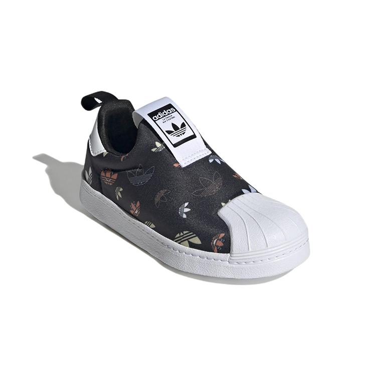Adidas Originals SUPERSTAR 360 Comfortable Abrasion Resistant Low top Kids' Skateboarding Shoes Black GX1868