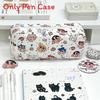 Student Organizer Pencil Pouch With Large Capacity And Adorable Elephant Pattern