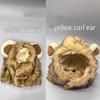 Universal Halloween Lion Costume Hat for Cats & Dogs – Adjustable Velcro, Cute Autumn/Winter Pet Accessory