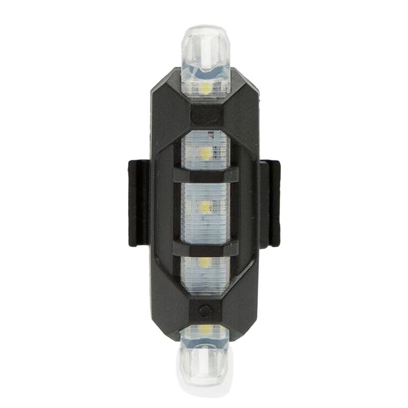 

Акумуляторний USB LED Ліхтар Подвійний Велосипедний Задній Ліхтар MTB Попередження про Безпеку Передні та Задні Ліхтарі для Велосипеда білий