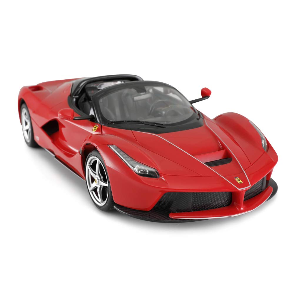 RASTAR Ferrari RC Radio Control Car, Official Model, 1:14 Scale Ferrari LaFerrari Aperta RC Drift Car, Convertible, Openable Doors, Red