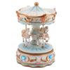 Rotating Horse Style Music Box Musical Box with Colorful Lights Valentine"s Day Gift Home Decor