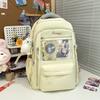Backpack Japanese Ins Transparent Large Capacity Leisure Travel Backpack Female College Style High School Student Class School Bag Tide