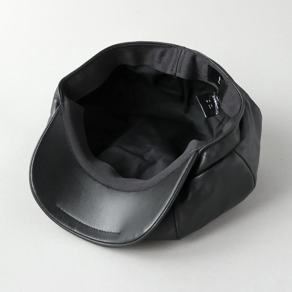Reck Hatter Echtes Leder Schiebermütze Lamm Größen Wintermütze, Herren, Leder, RH-510, Schwarz, Verfügbar, Frühling, Herbst,