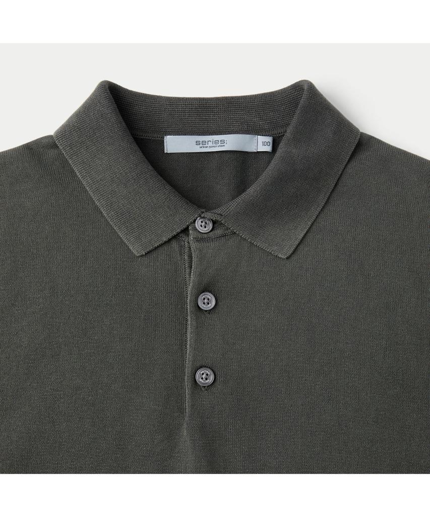 Silijeu Garment Dyed Half Sleeve Polo Sawam26561Khx