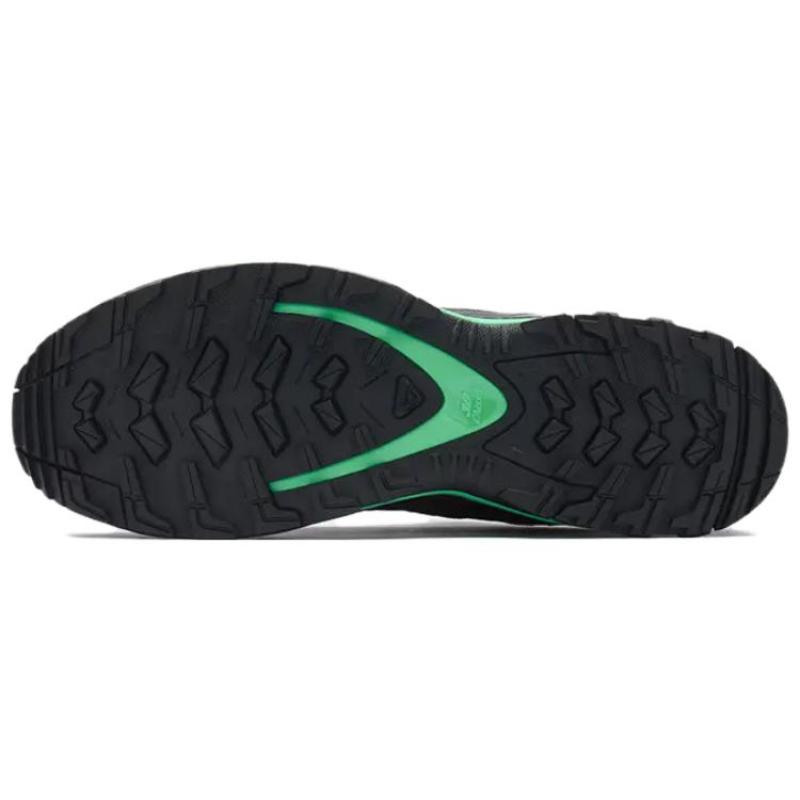 SALOMON XA PRO 3D Pelle Scamosciata Resistente all'Abrasione Basse Scarpe da Esterno Unisex Nero Verde Sneakers 474783