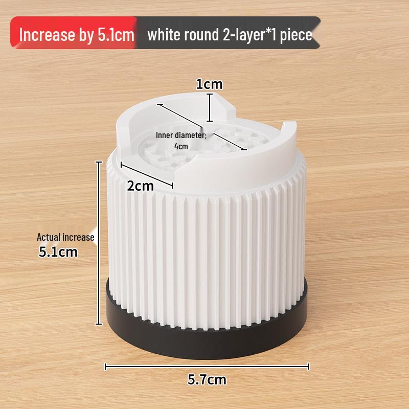 Adjustable Non-Slip Furniture Leg Pads for Moisture-Proof Heightening of Tables and Cabinets.