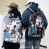 Schoolbag teen student personality graffiti Mori school backpack new ins schoolbag large capacity casual backpack men