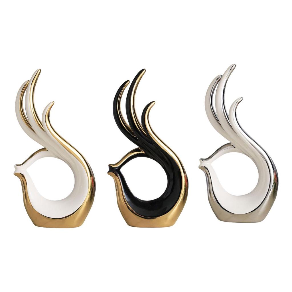Modern Abstract Art Ceramic Statue Home Decor for Centerpiece Party Entryway