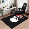 Christmas Santa Claus Printed Carpet, for Office Chair Living Room Bedroom Kitchen Room Decor Gifts.