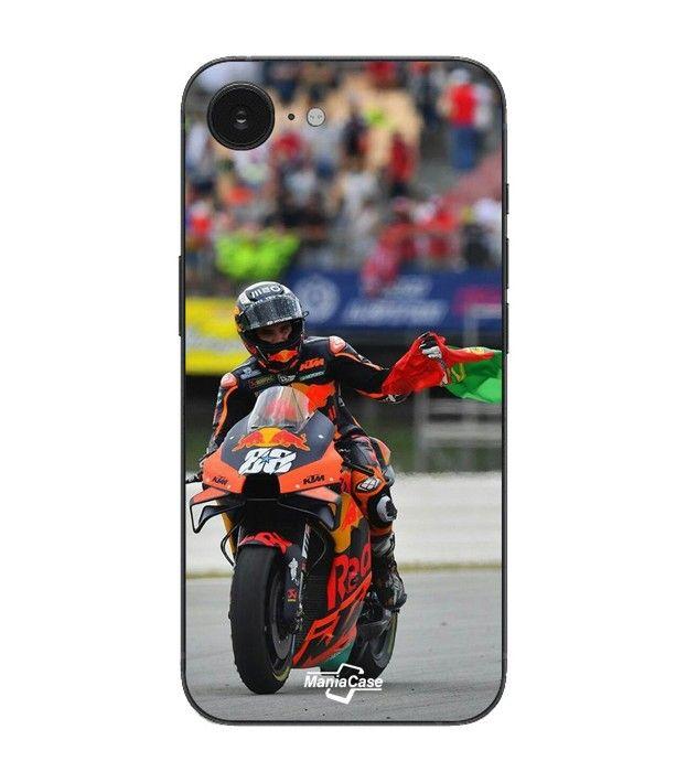 Coque Maniacase Pour Iphone 16E MIGUEL OLIVEIRA MOTO GP DRAPEAU PORTUGAL