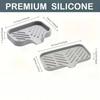 Silicone Faucet Mat Kitchen Sink Tray Soap Dispenser Sponge Drain Pad Sink SplashDrying Mat Countertop Storage Tray SoapTray