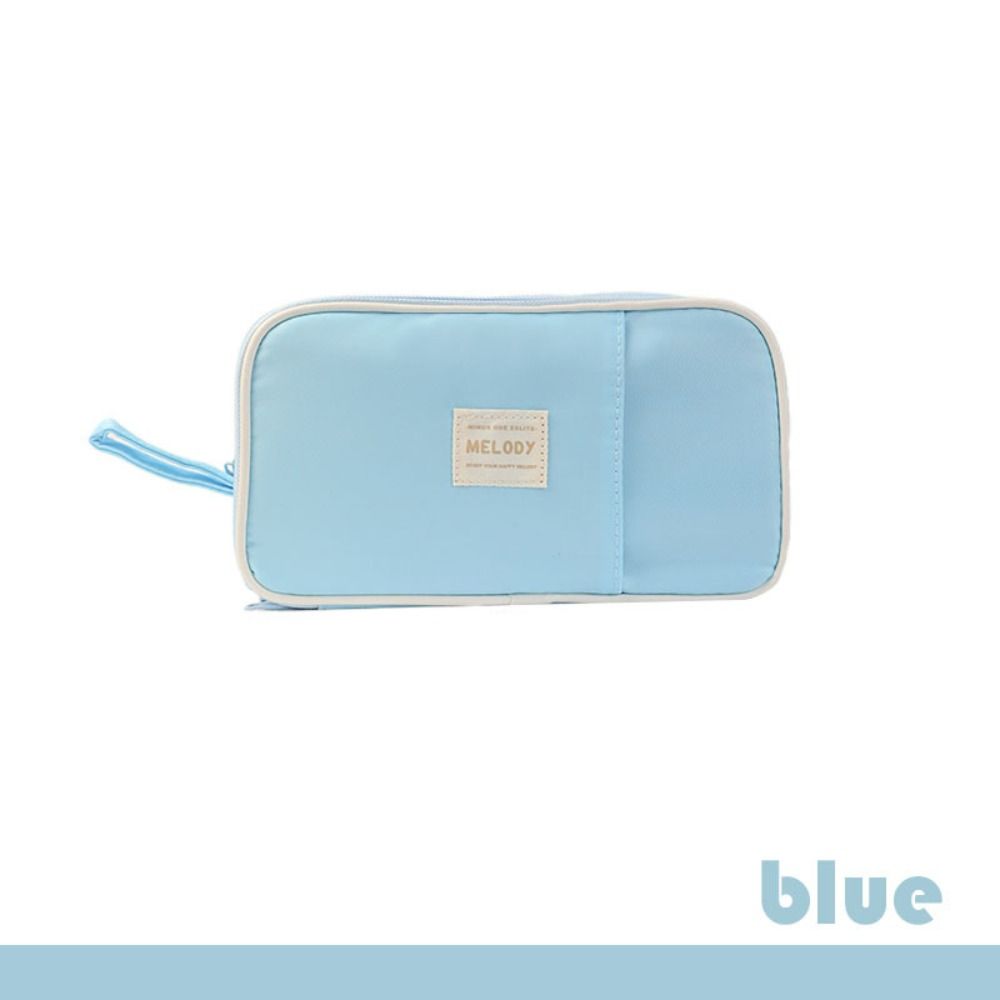 Lightweight Stationery Storage Bag Dirty-proof Pen Organizer Pouch Double-side Pen Bag  School