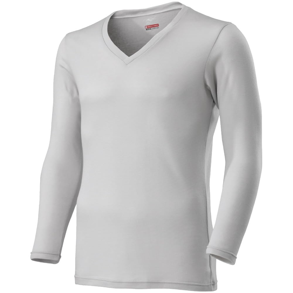 

Mizuno Breath Thermo a innerwear for everyday Vapor Size L Underwear, medium-weight, soft, heat-generating wear, V-neck, 3/4-sleeve shirt, Men s