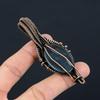 Neon Blue Apatite Gemstone Pendant 999 Copper Wire Wrapped Jewelry, Handmade Antique Pendant Jewelry, Gift For Mother