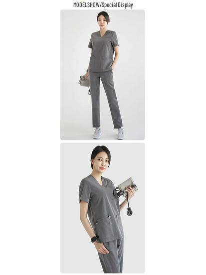 Korean Style Beauty Salon Uniform for Female Beauticians, Stomatologists, and Nurses – Hand Washing and Medical Wear