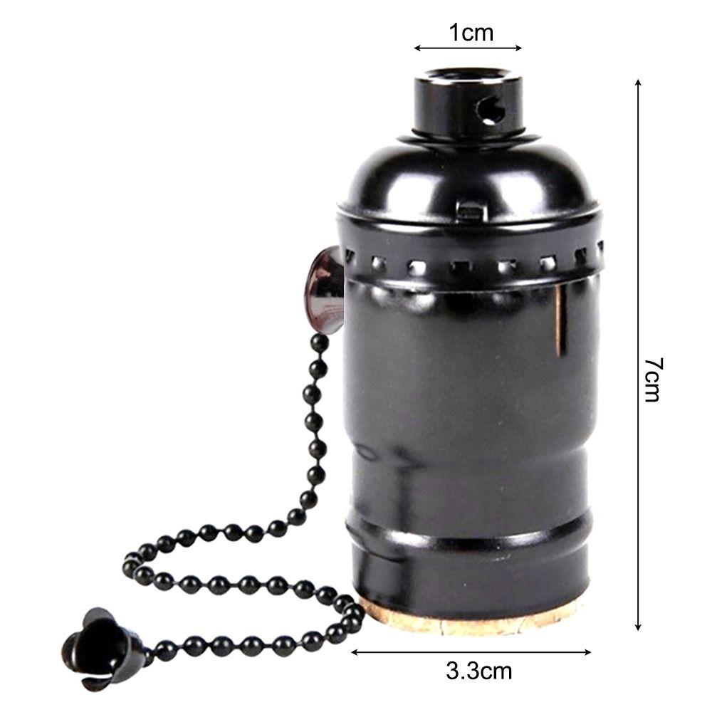 Black Silver Gold E27 Lamp Holder 250V Edison Lamp Holder Bright Screw Connector  Light Decoration