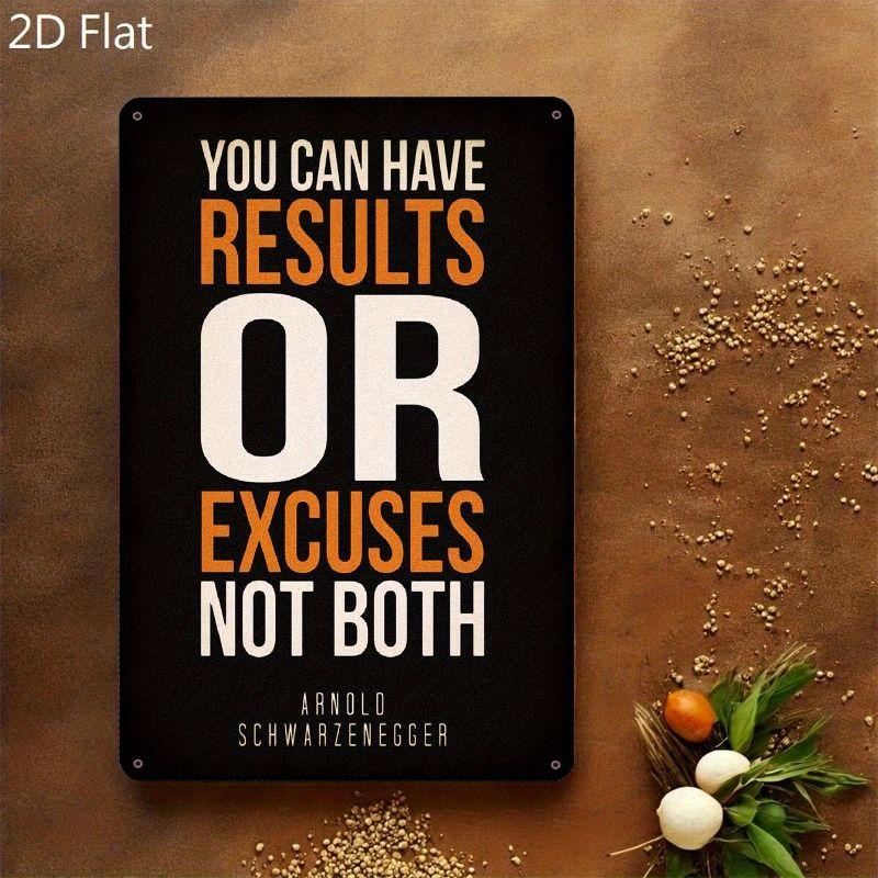 Fitness Motivation Metallblechschild Gewichtheben Fitness Poster Man Cave Garage Heimwanddekor 8x12 Zoll