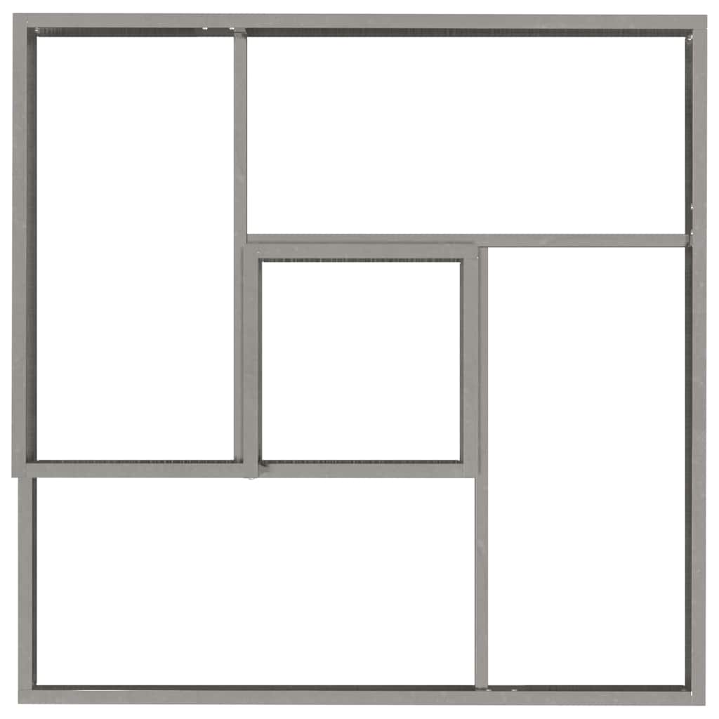 Garden Planter Silver 60 X 60 X 50 Cm Galvanized Steel