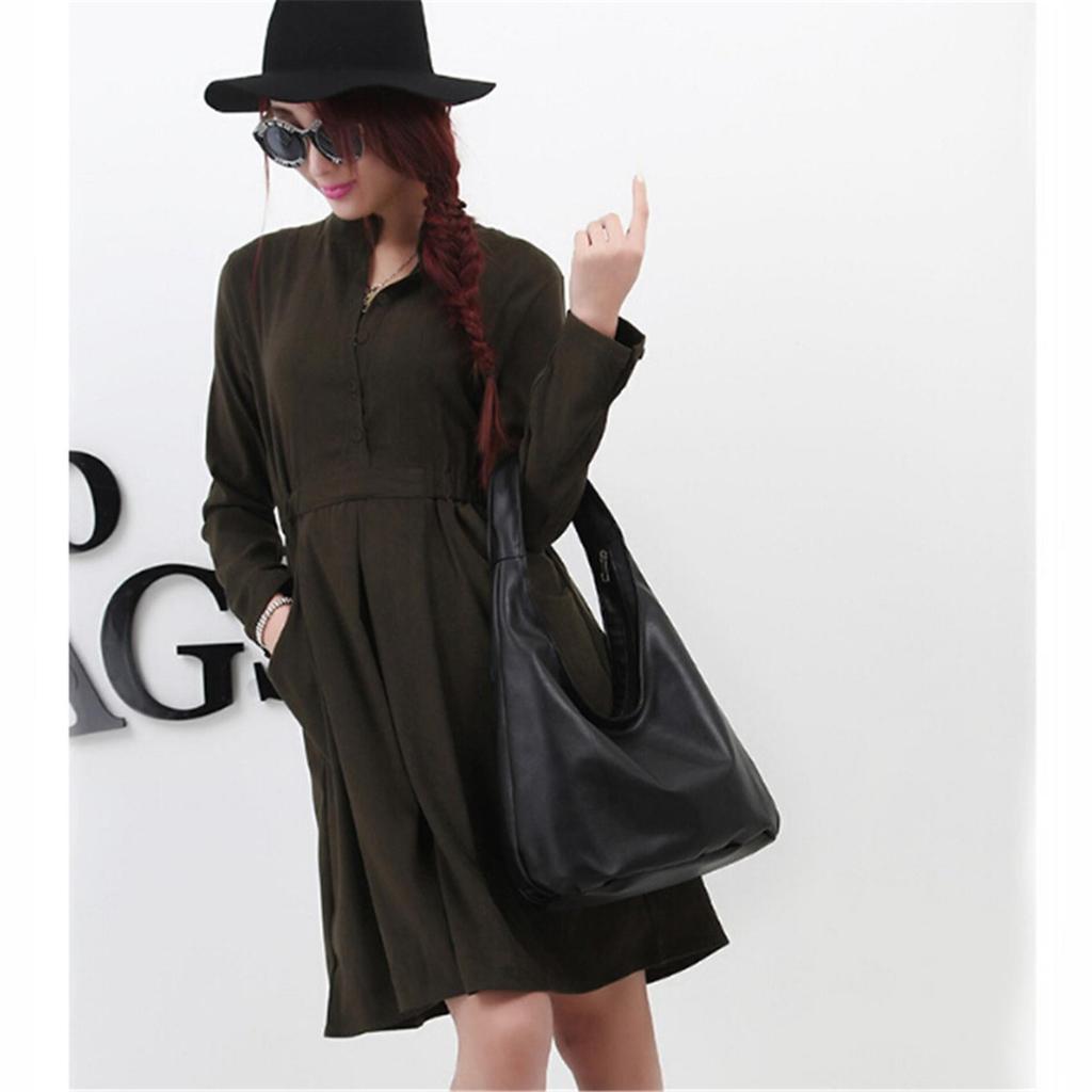 1PC Lightweight Dumpling Bag Crossbody Bag For Women Small Crossbody Armpit Bag Solid Color Single Pu Leather Shoulder Bag Black